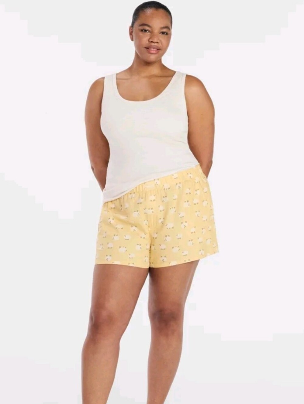Joyspun Woven Pajama Boxer Sleep Shorts Size Large New
